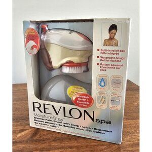 Revlon Spa Moisture Stay Shower Palm Brush with Soap/Lotion Dispenser